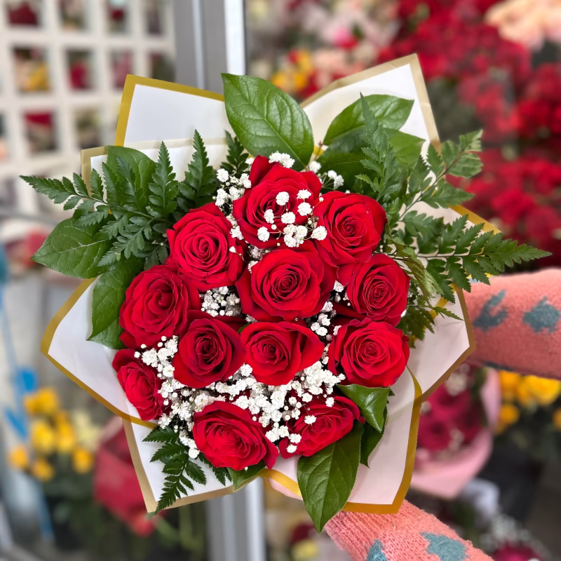 Red Rose Hand Tied bouquet
