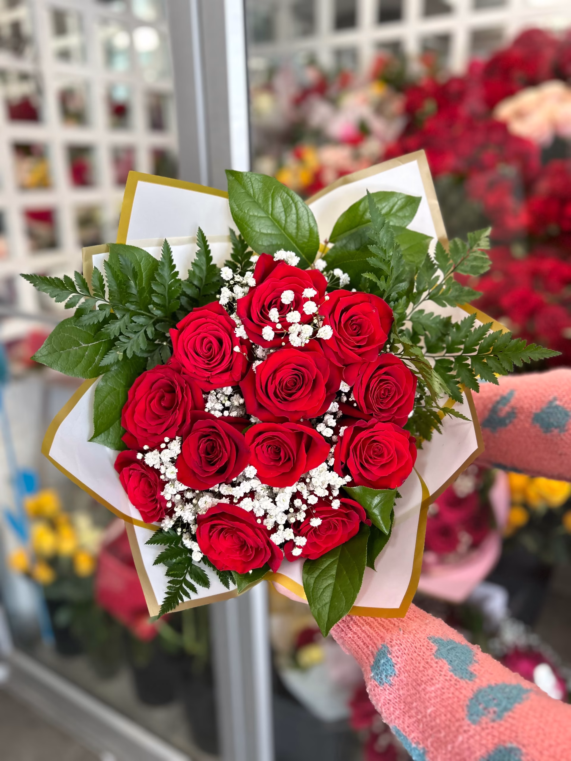 Red Rose Hand Tied bouquet