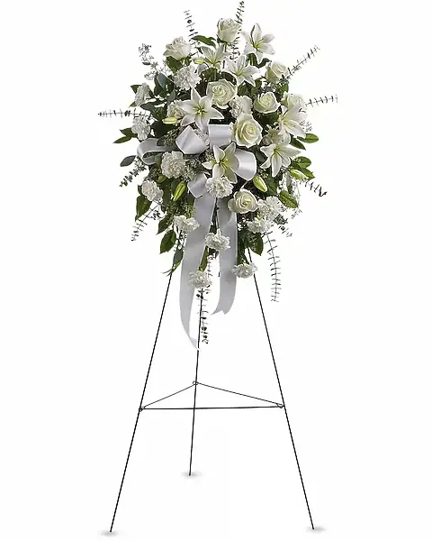 Sentiments of Serenity Spray Sympathy Arrangement