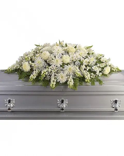 Enduring Light Casket Spray Sympathy Arrangement