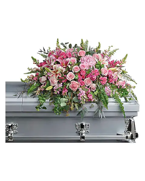 Beautiful Memories Casket Spray Sympathy Arrangement