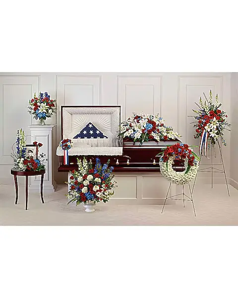 Teleflora's Distinguished Service Collection Sympathy Arrangement