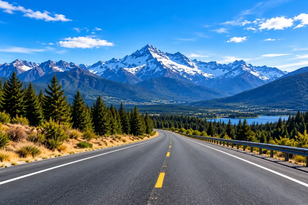 Alpine Highway to Snowy Peaks